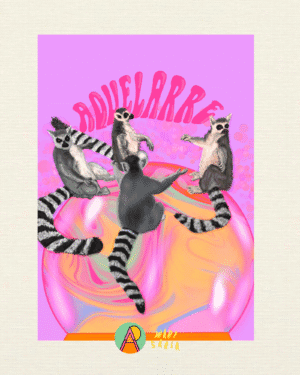 Print "AQUELARRE DE LÉMURES" - A4 papel artístico mate (21x30)