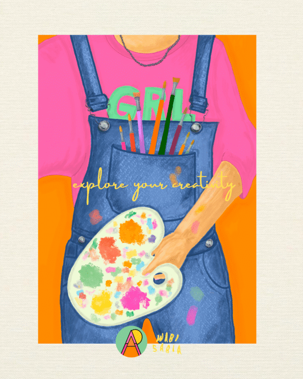 Print "EXPLORA TU CREATIVIDAD" - A4 papel artístico mate (21x30)