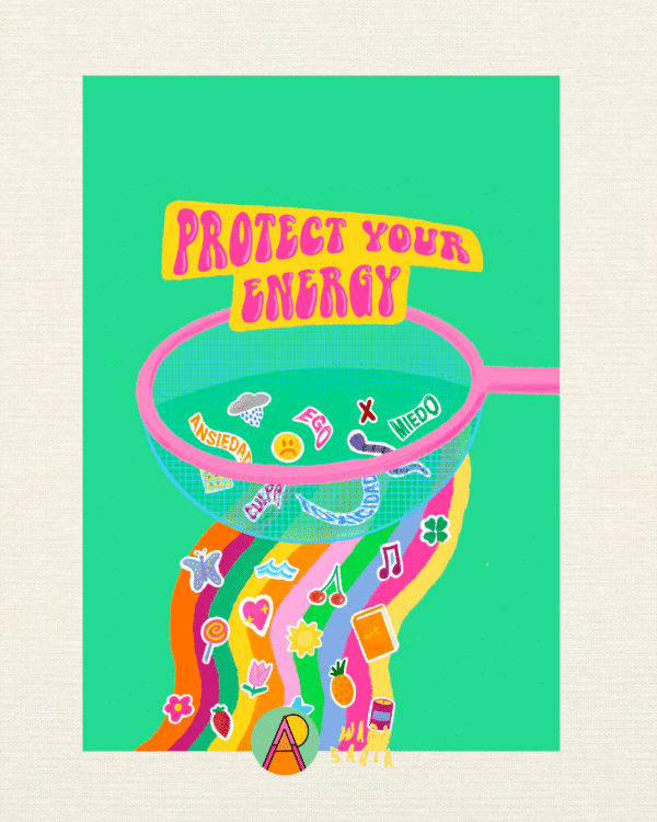 Print "PROTECT YOUR ENERGY" - A4 papel artístico mate (21x30)