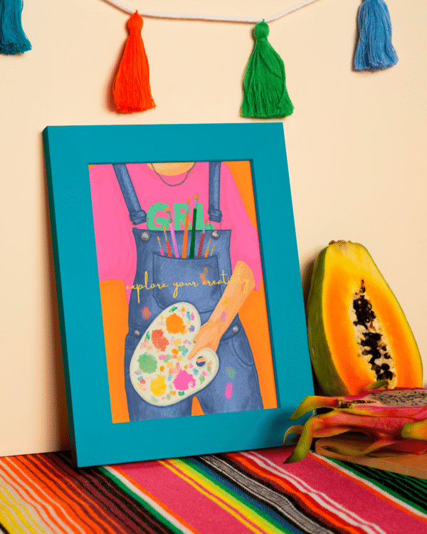 Print "EXPLORA TU CREATIVIDAD" - A4 papel artístico mate (21x30)