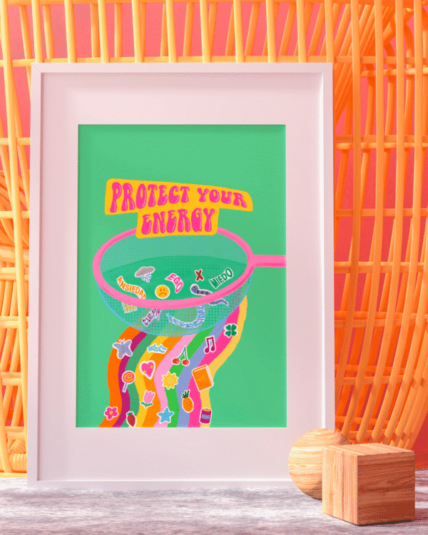 Print "PROTECT YOUR ENERGY" - A4 papel artístico mate (21x30)