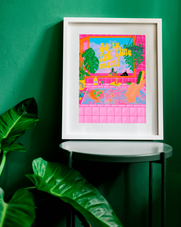 Print "SÉ TU FULL TIME MAMI" - A4 papel artístico mate (21x30)