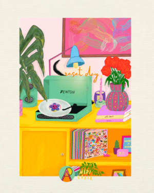 Print "ONE RESET DAY A WEEK" - A4 papel artístico mate (21x30)