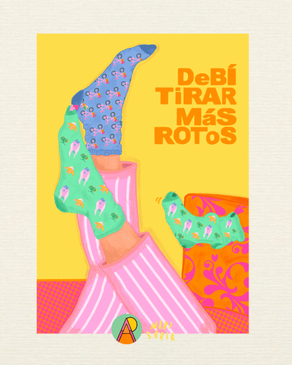 Print "DEBÍ TIRAR MÁS ROTOS" - A4 papel artístico mate